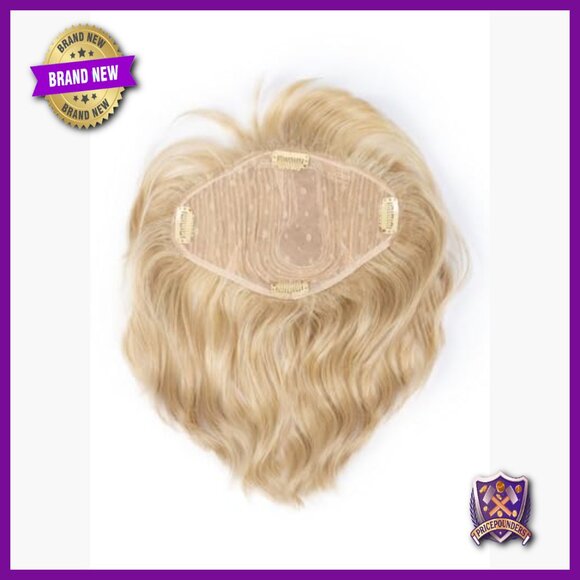 Clip-In Hair Topper Wig with Beach Waves, Heat-Friendly Synthetic main image 5